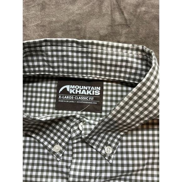 Mountain Khakis Shirt Men XL Black Check Classic Fit Short Sleeve Button Up - Picture 2 of 4